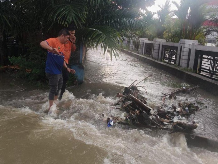 Intensitas Hujan Tinggi Hitungan Jam Air Meluap di Bangkinang