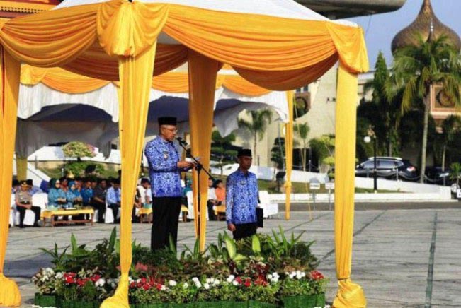 Gubri Pimpin Upacara Peringatan Hari Bulan K3 Nasional 2017