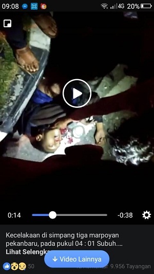 Balap Liar di Simpang Tiga, Remaja Ini Mati Kepalanya Retak Hantam Trotoar