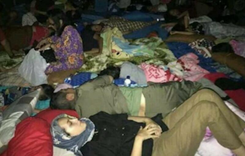 Ini Foto Penampakan Wawako Palu Pasha Ungu dan Istri Tidur di Tenda Pengungsian Bersama Warga