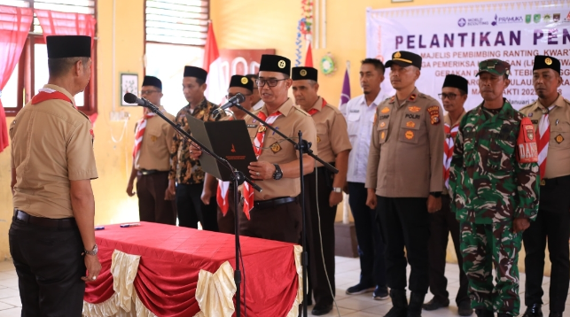 Sudandri Lantik Pengurus Mabiran dan Kwarran Tebingtinggi Barat