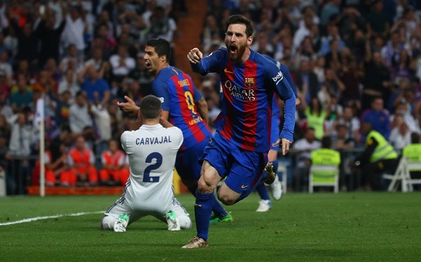 Messi Dua Gol, Barca Permalukan Madrid di Santiago Bernabeu