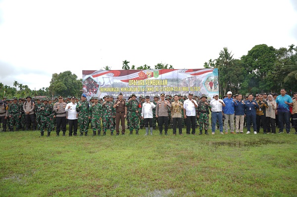 Kodim 0314/Inhil Gelar Pembukaan TMMD ke-123 di Desa Mumpa