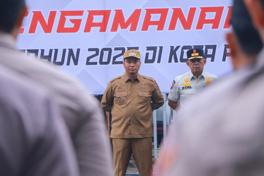 Wawako Pekanbaru Hadiri Apel Kesiapan Pengamanan Takbiran dan Idulfitri