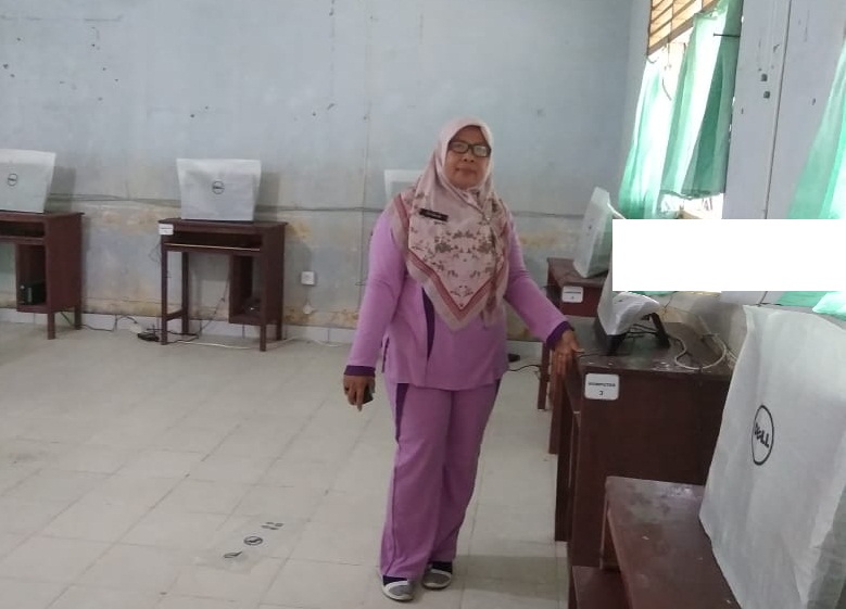 Komputer UNBK 2019 Disiapkan, Siswa SMP Negeri 1 Bangun Purba-Rohul Tinggal Datang