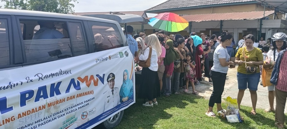 Mobil Pangan  Keliling AMAN kembali Hadir di Tengah Masyarakat, Setengah jam Ludes Diserbu Warga Tanjung Rhu