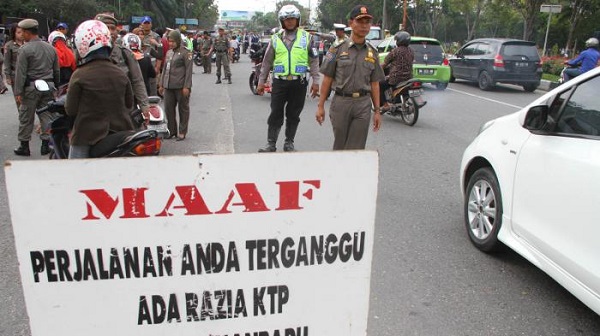 Razia KTP Pemko Amankan 46 Warga, 30 Orang dinataranya Berasal dari Luar Pekanbaru