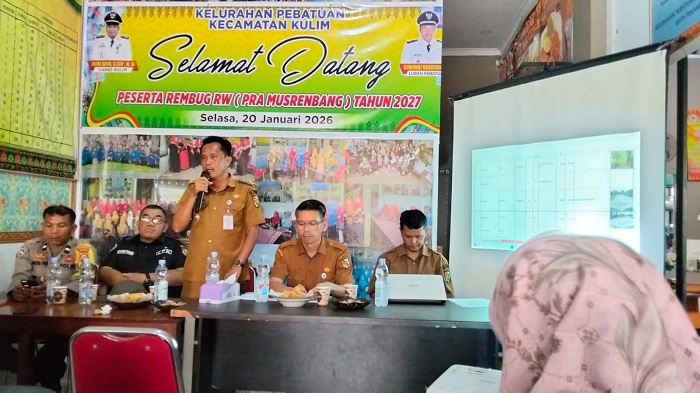Kelurahan Pebatuan Gelar Pra Musrenbang Rembuk RW tahun 2027