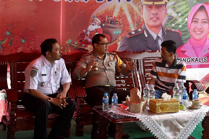 Dibantu Brimob Polda Riau, Polres Bengkalis Siap Amankan Perayaan Natal BKSGD di Duri