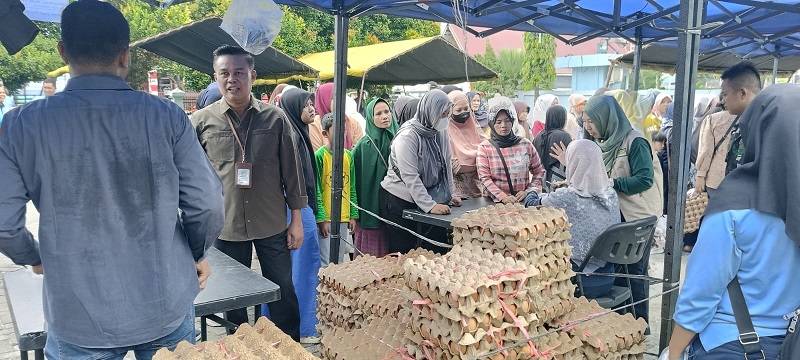 GPM Kolaborasi di Lanud Roemin Nurjadin, Danlanud  Beri Subsidi Tambahan Harga Seluruh Komoditas