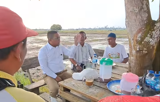 Bupati Pelalawan Tinjau Kawasan Persawahan Untuk Pengembangan Sentra Pangan dan Wisata