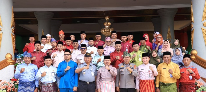 Pemkab Rohul Laksanakan Apel Peringatan HUT Provinsi Riau ke 67