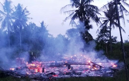 BERAWAL DARI MASAK AIR, Rumah Nahar Terbakar dan Rata dengan Tanah