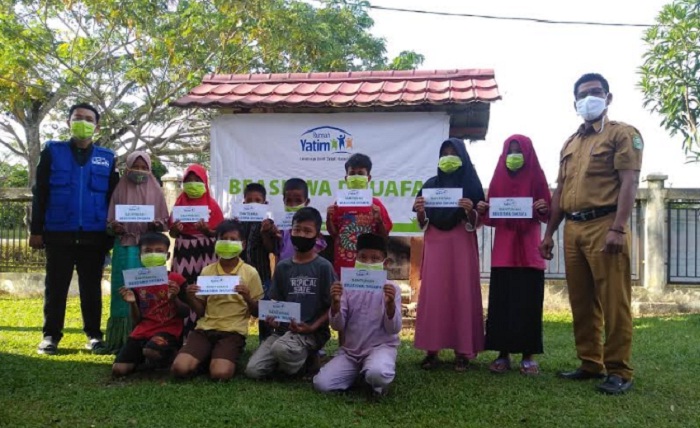 Bantuan Pendidikan Rumah Yatim untuk anak-anak di Dosan Riau