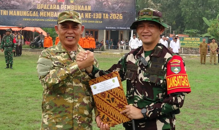 Bupati Herman Buka TMMD ke-130 di Keritang