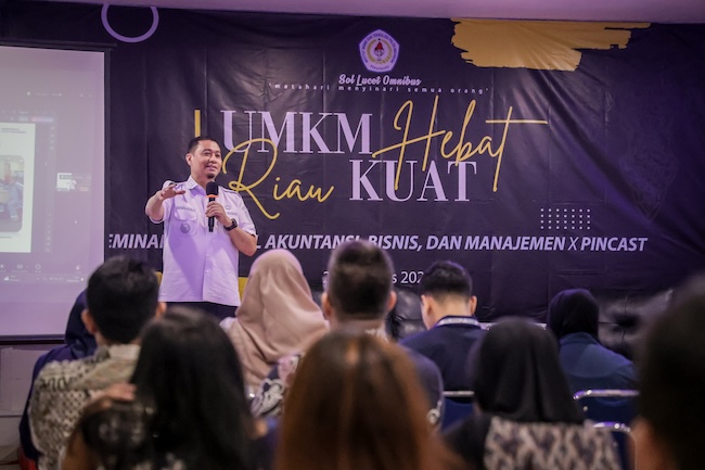 Seminar UMKM di IBT Pelita Indonesia, Wawako Dorong Mahasiswa jadi Wirausaha Muda
