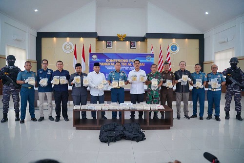 Pemko Apresiasi Lanal Dumai Berhasil Gagalkan Penyeludupan Sabu 48,54 Kg di Perairan Laut Dumai