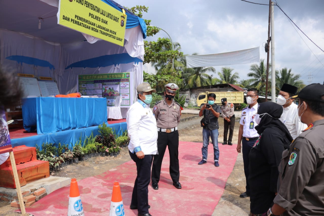 Pantau Pos Penyekatan Mudik di Minas dan Kandis Ini Ujar Alfedri