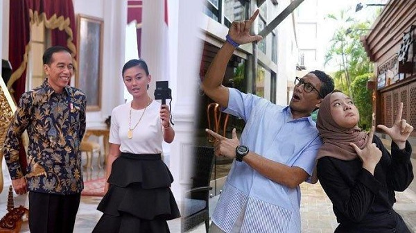 Polling  Jokowi-Agnes Mo  vs Sandiaga- Nissa Sabyan, Ini Pemenangnya...