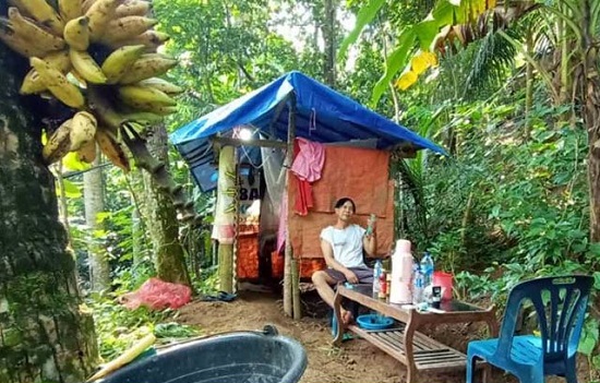 Pulang Demi untuk Rayakan Ultah Putrinya, Poniran Isolasi Diri Sendirian di Tengah Hutan