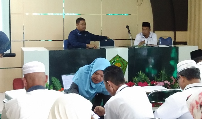 BPS Sosialisasi Sensus Penduduk 2020 ke Kantor Kemenag Rokan Hulu