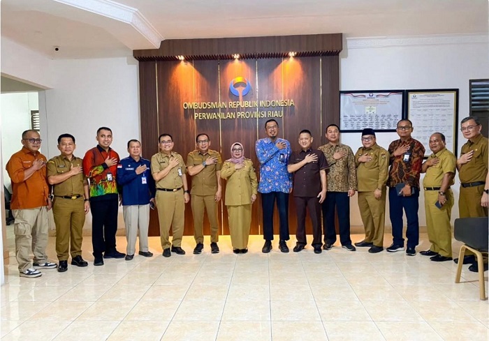 Wakil Bupati Kampar Lakukan Pertemuan dengan Ombudsman Rl Perwakilan Riau
