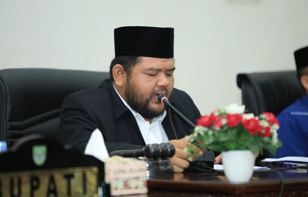Dalam Momen Paripurna DPRD Rohul, Ketua DPRD  Soroti Air Bersih
