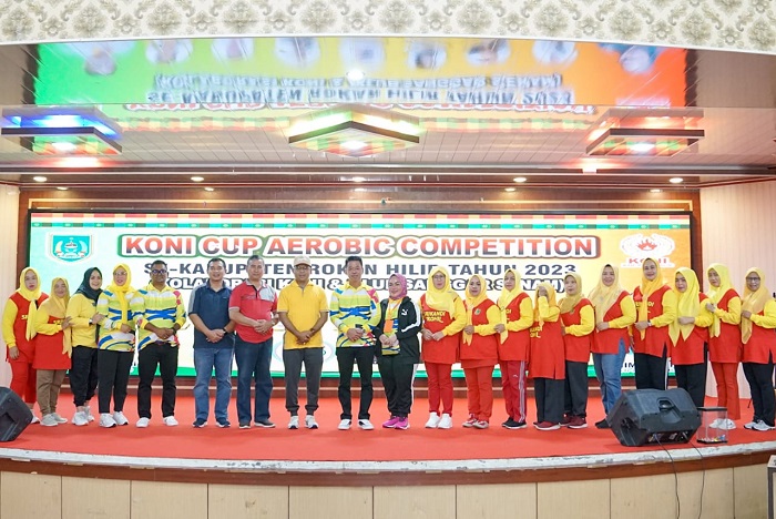 Dibuka Bupati, Ratusan Peserta Ikuti Koni Cup Aerobic Competition se-Kabupaten Rohil