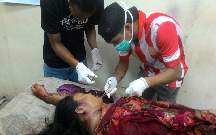 YA TUHANNN...Ibu Muda di Mandau Tewas Digilas Truk, Anaknya Luka-luka dan Patah Tulang
