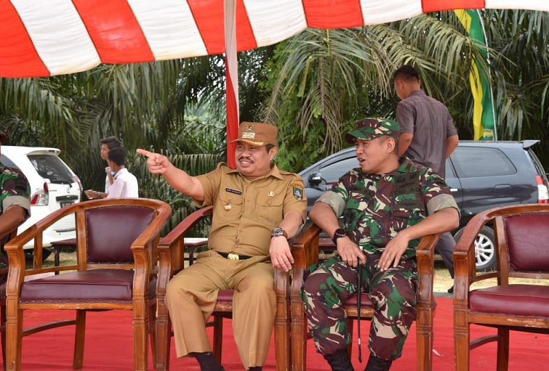 Bupati Amril Minta Masyarakat Dukung TMMD ke-102 Kodim 0303/Bengkalis