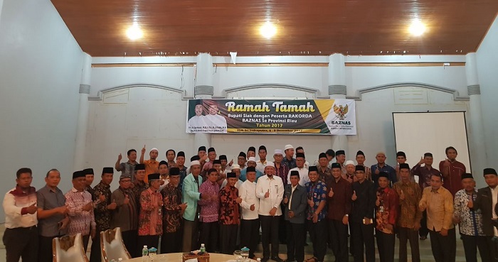 Bupati Syamsuar Resmi Tutup Rakorda BAZNAS se-Provinsi Riau di Siak 