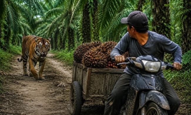 MENAKUTKAN! Petani Sawit di Mengkapan Laporkan Beberapa Kali Penampakan Harimau Sumatera