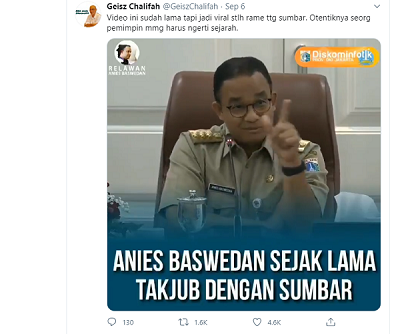 Kisah Anies Baswedan  Ingin Sekali Datang ke Bukittinggi Karena Sering Baca Kisah Hatta, Syahrir dan Natsir...