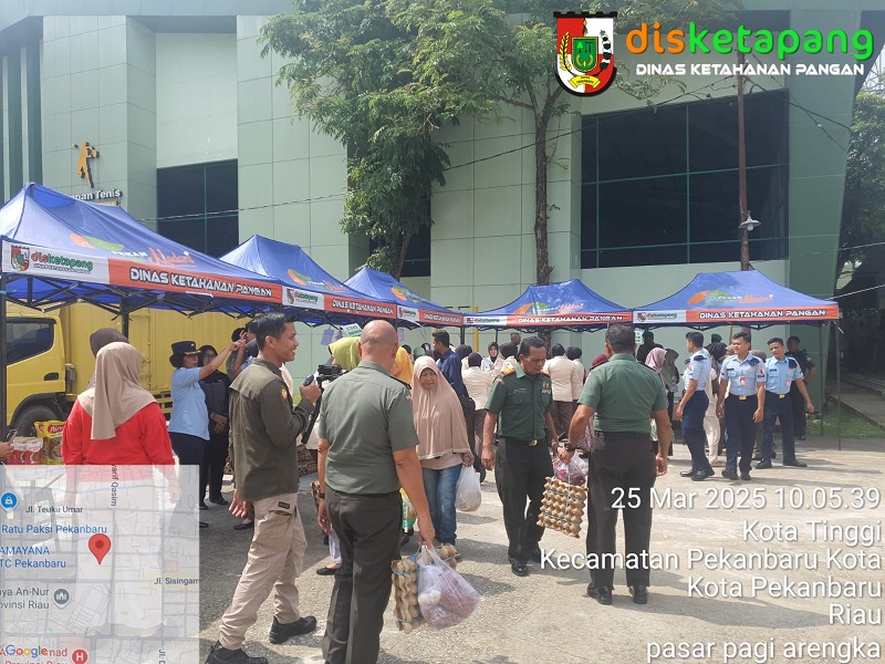 DKP Pekanbaru, Bulog dan Korem 031 Wirabima Gelar Bazar Pangan Murah