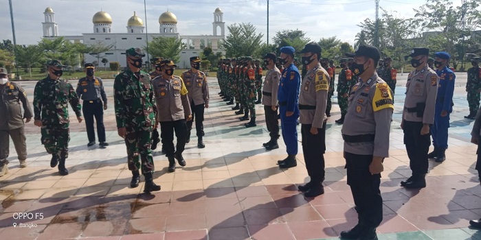 Satgas Covid-19 Kabupaten Rokan Hilir Laksanakan Apel Kesiapsiagaan Imlek Tahun 2021