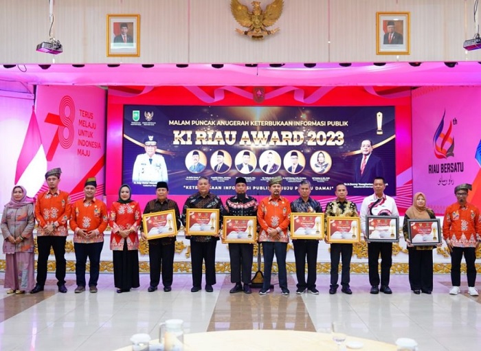 Berikut Daftar Penerima Anugerah KI Riau Award 2023