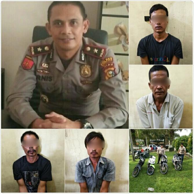 MANTAP...Sudah Beraksi di 16 TKP, Polisi Tangkap 4 Pelaku Curanmor