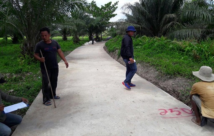 Bupati Inhil Komit Tuntaskan Jalan Rantau Panjang - Tekulai