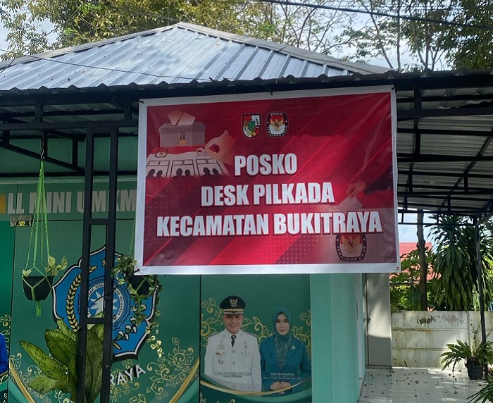 Kecamatan Bukitraya Buka Posko Desk Pilkada 2024
