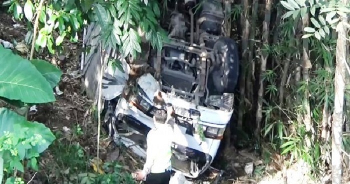 OH TUHAN...Truk Berisi 40 Anak Terjun ke Jurang Setinggi 30 Meter, Ini Penampakannya