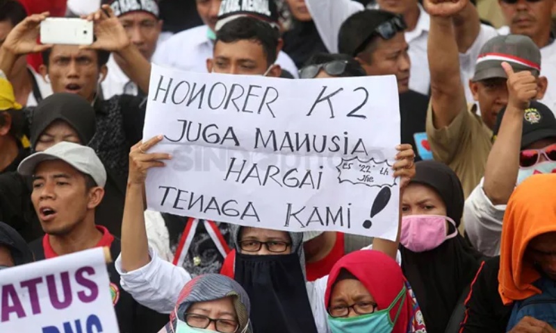 Lelah Diberi Harapan Palsu oleh Jokowi, Honorer Bergerak Deklarasikan Relawan Ganti Presiden