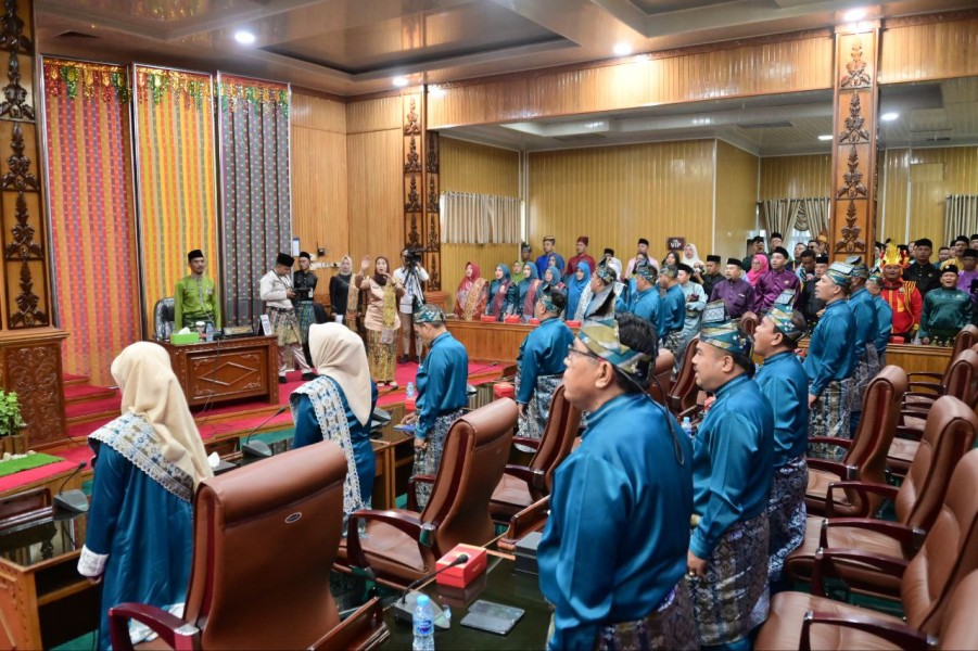Paripurna Hari Jadi ke-513 Bengkalis Penuh Pesona dalam Balutan Busana Melayu