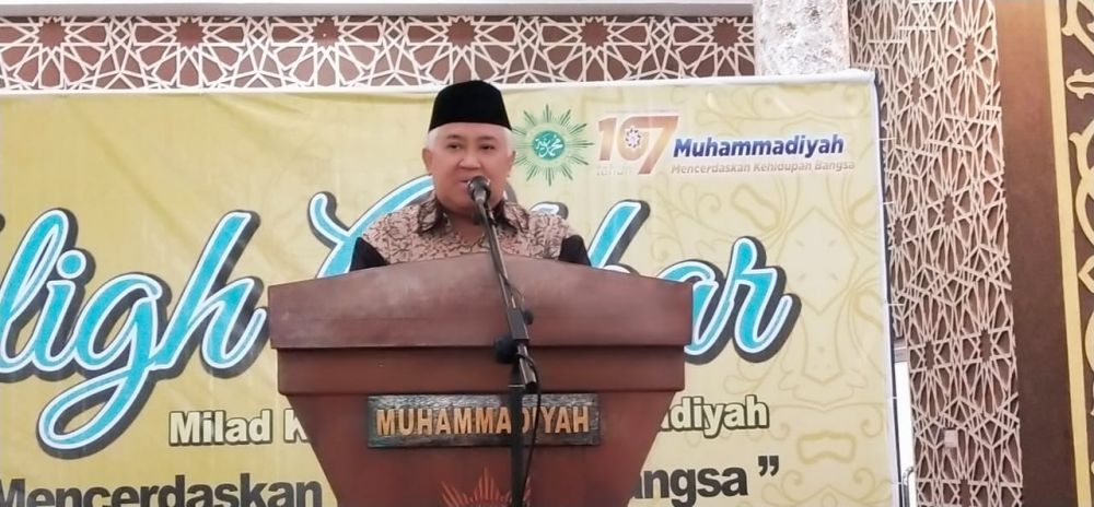 Prof Din Syamsuddin Sampaikan Ceramah Saat Puncak Milad ke-107 Muhammadiyah di Riau