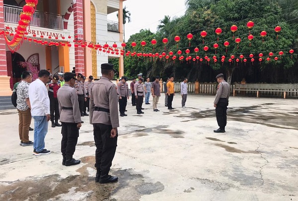 Sembari Cek Pengamanan, Kapolres Kuansing Sambangi Vihara Sriwijaya Sungai Jering