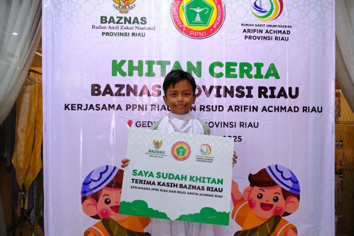Libur Sekolah, 57 Anak Ikut Khitan Ceria Baznas Riau