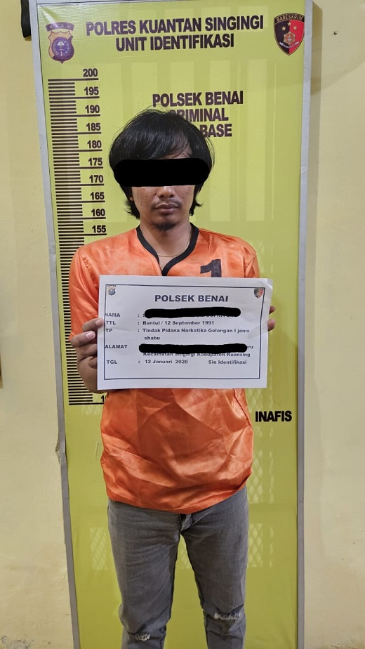 Polsek Benai Ungkap Kasus Narkotika, Satu Pengedar Sabu Diamankan