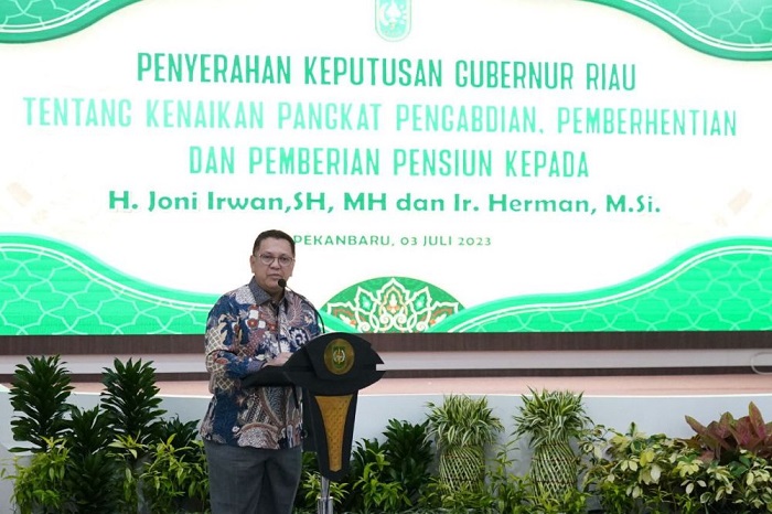 Purna Tugas, Berikut Pesan Asisten III Joni Irwan kepada Kepala OPD Provinsi Riau
