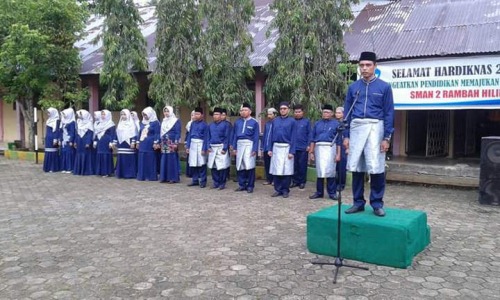 Momen Hardiknas 2018 , SMAN 2 Rambah Hilir Gelar Upacara dan Sejumlah Lomba