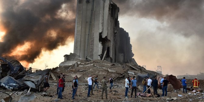 Duarrr! Seperti Kiamat, Warga Beirut Gambarkan Adegan Saat Terjadi Ledakan Dahsyat