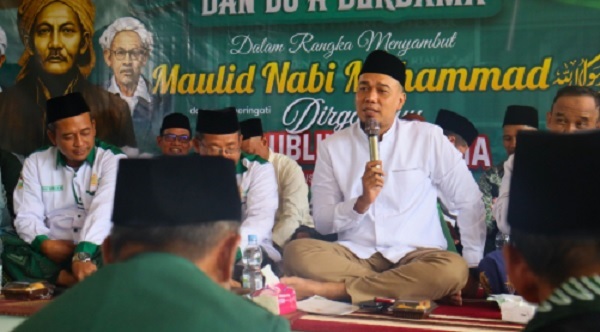 Bupati Inhu Hadiri Istighosah Maulid Nabi Nahdatul Ulama